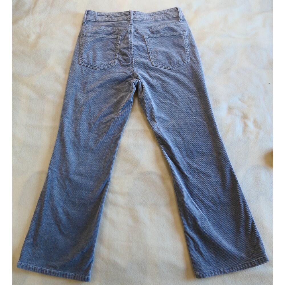 Pilcro Dusty Blue Gray Wide Leg Ultra High Rise Corduroy Pants 28 Anthropologie - Picture 2 of 6